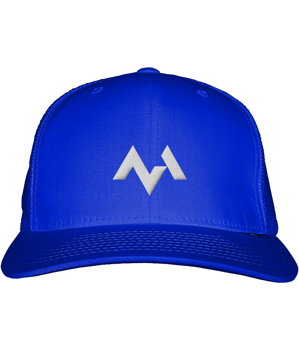 Embroidered Crest Snapback Trucker Cap
